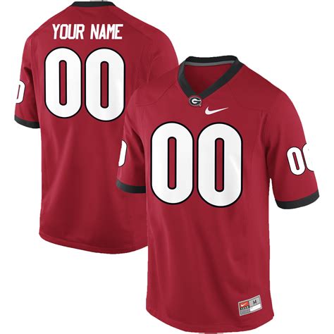 georgia bulldogs nike pick-a-player nil replica football jersey - red|Mens Georgia Bulldogs Jerseys (6) .